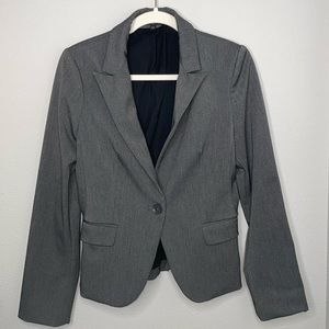 COPY - Express one button gray blazer work jacket
